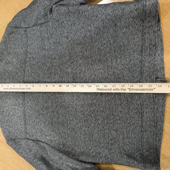 WMN 12 Anne Klein Tweed Lined Jacket Blazer Button Front Black/Gray nwot - Picture 9 of 13